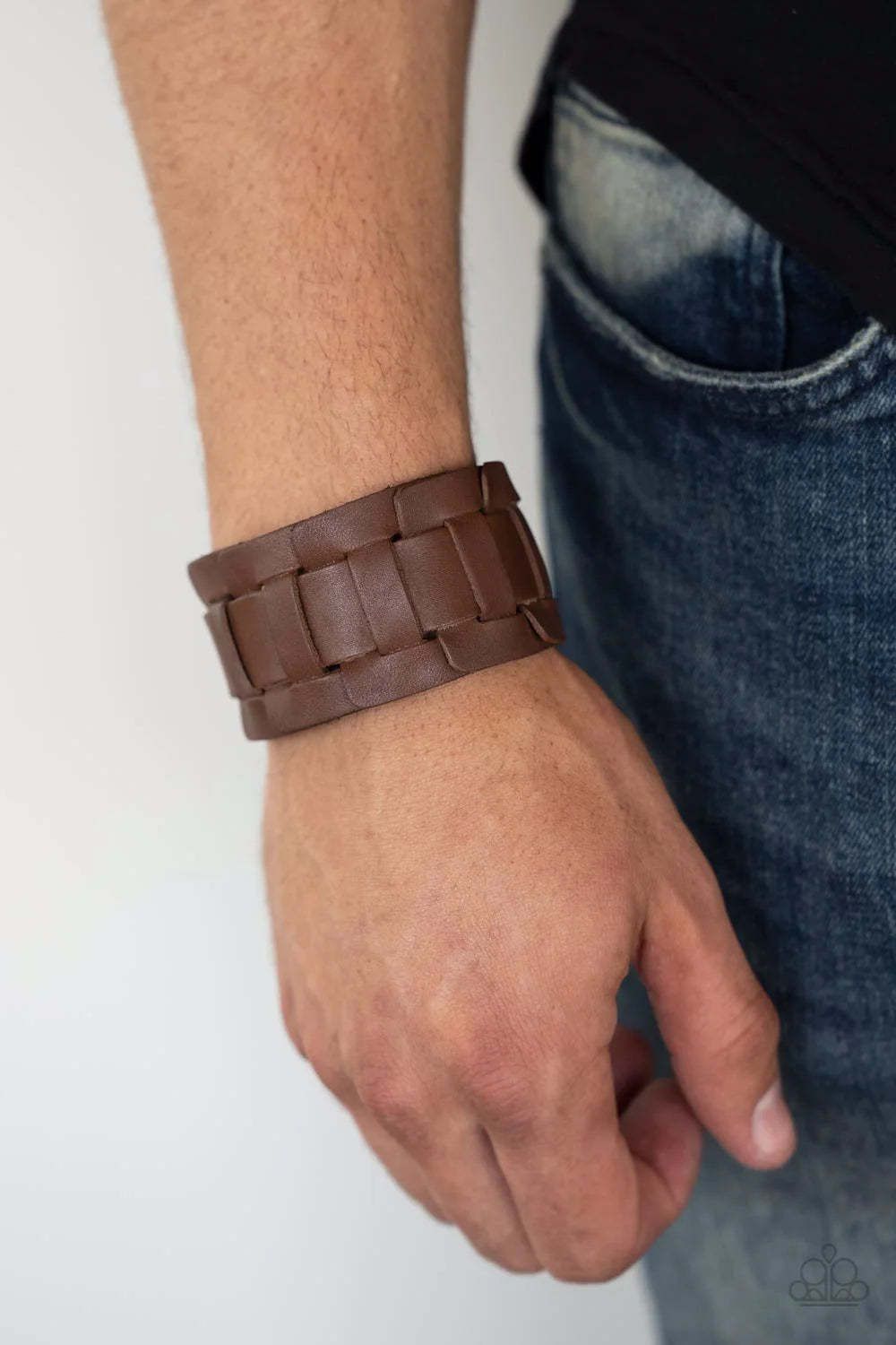 Plainly Plaited - Brown Urban Mens Bracelet