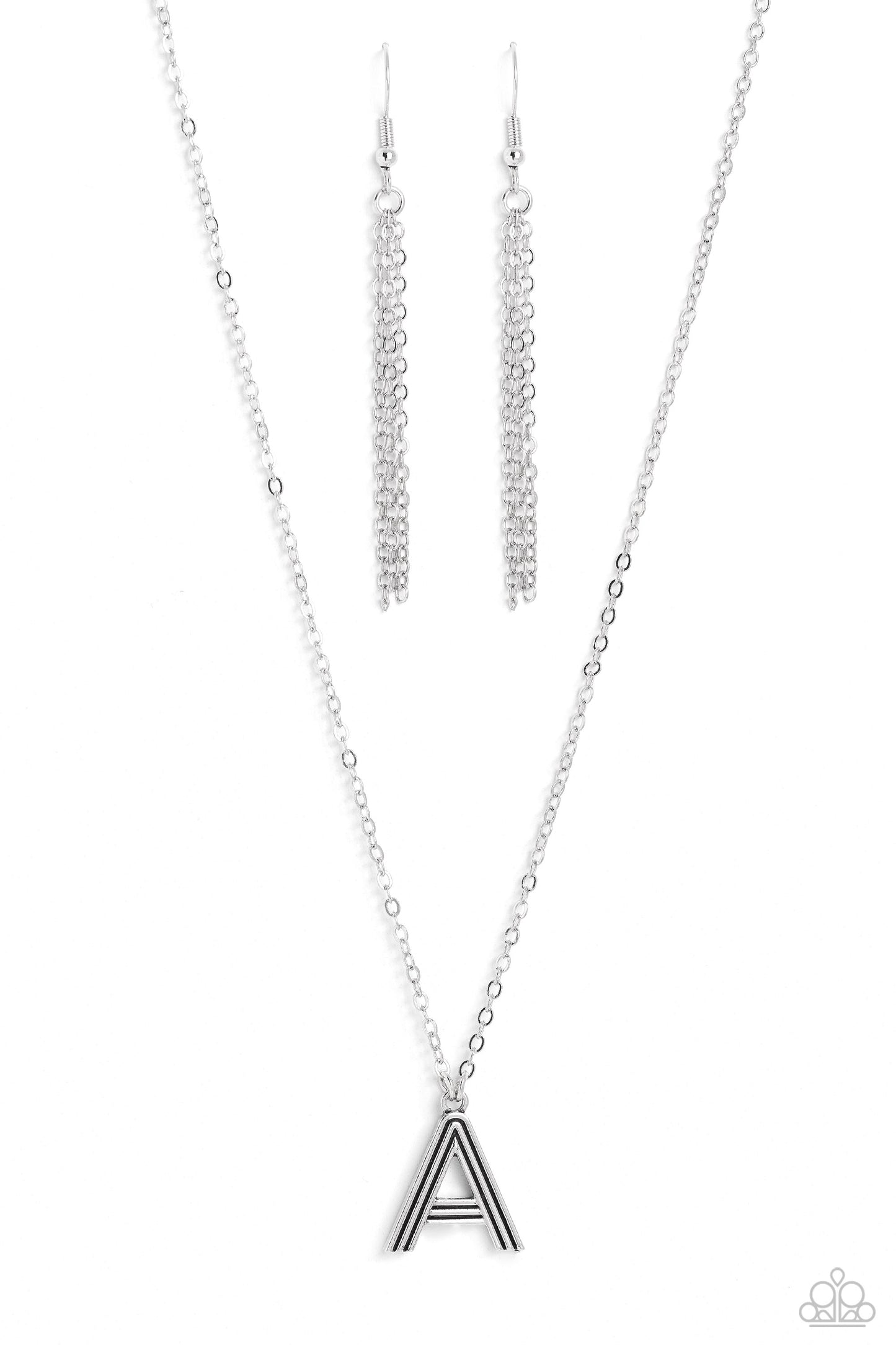 Leave Your Initials - Silver "A" Necklace