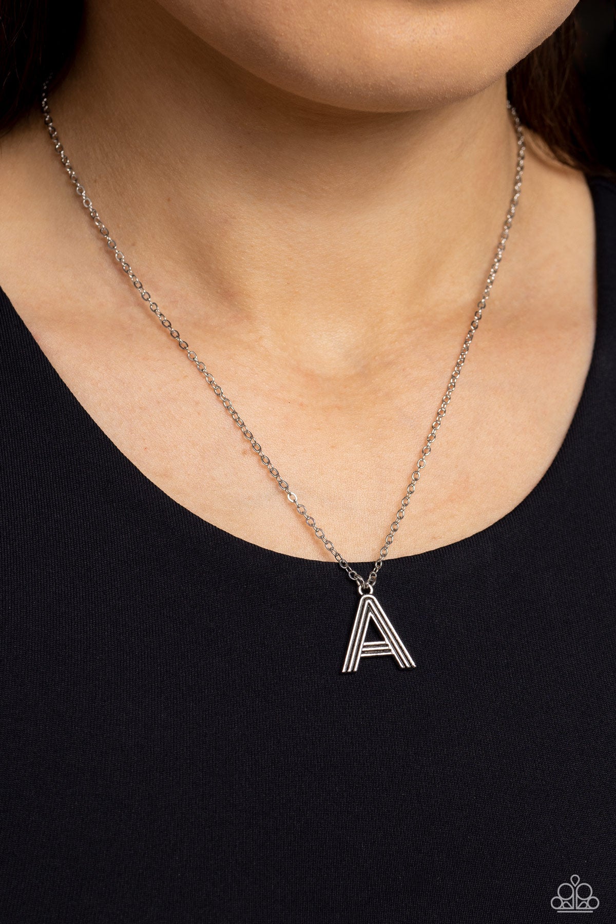 Leave Your Initials - Silver "A" Necklace