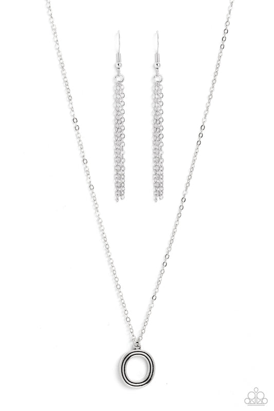 Leave Your Initials - Silver "O" Necklace