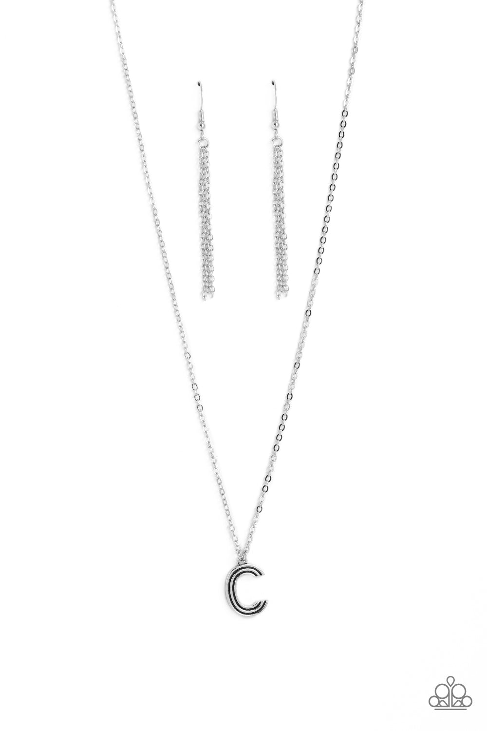 Leave Your Initials - Silver "C" Necklace