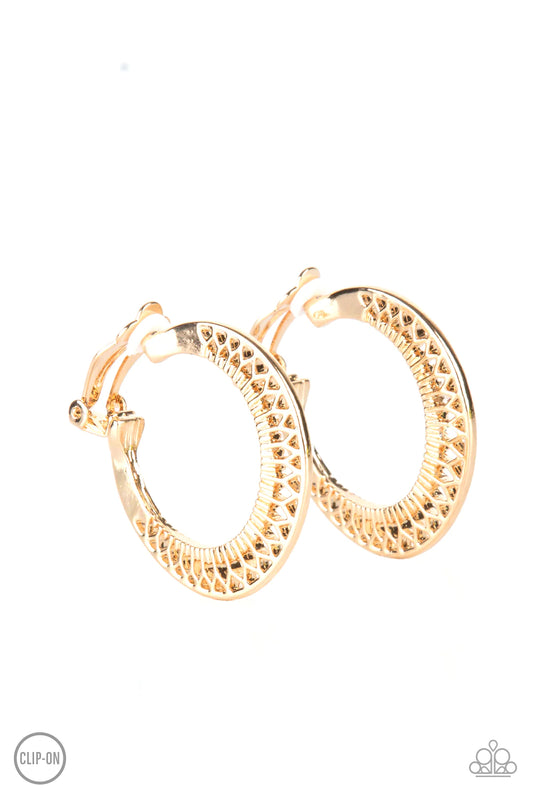 Moon Child Charisma - Clip On Gold Earrings