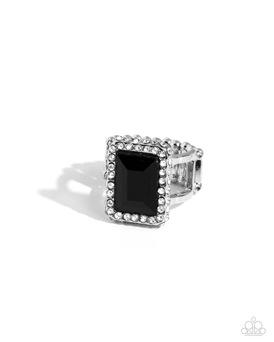 Glamorously Glitzy - Black Ring