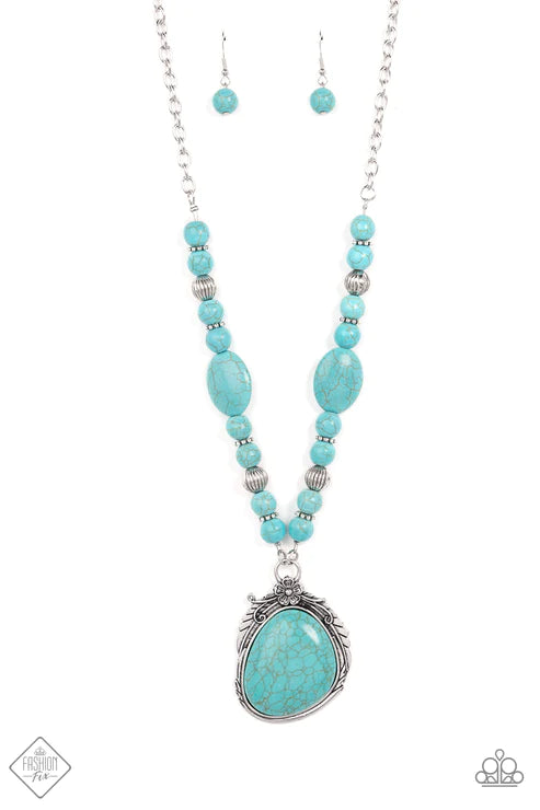 Southwest Paradise - Blue Necklace