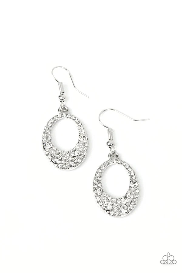 Showroom Sizzle - White Earrings