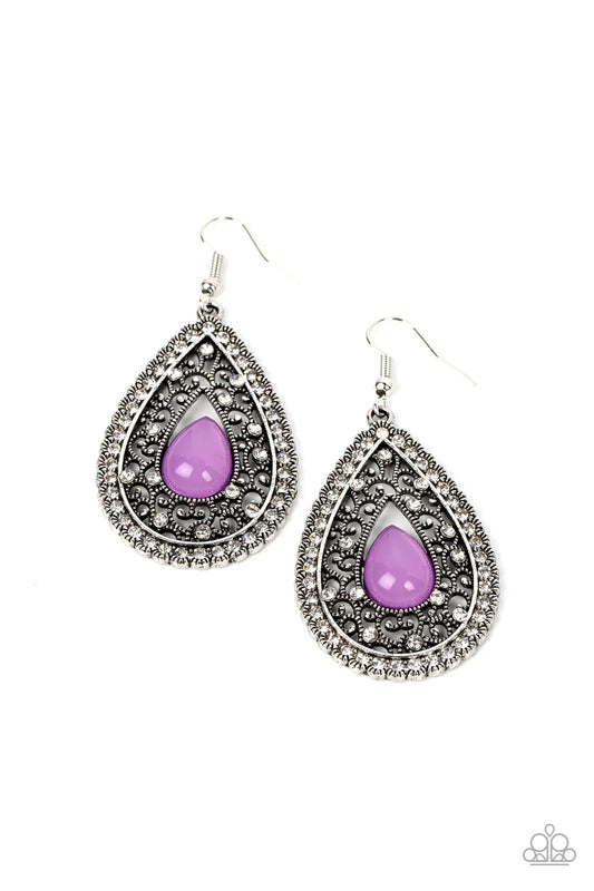 Cloud Nine Couture - Purple Earrings