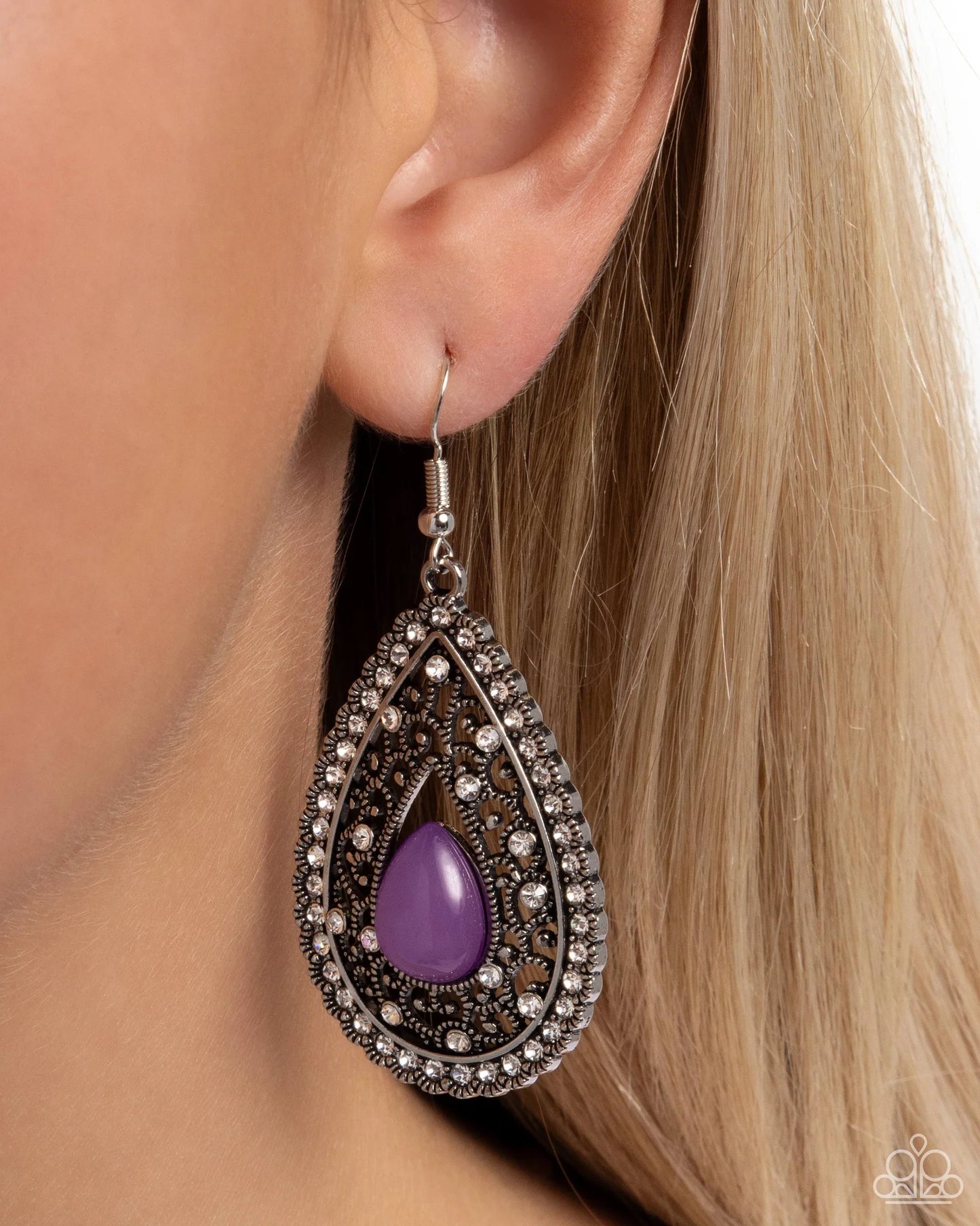 Cloud Nine Couture - Purple Earrings