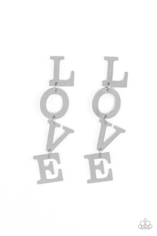 L-O-V-E - Silver Earrings