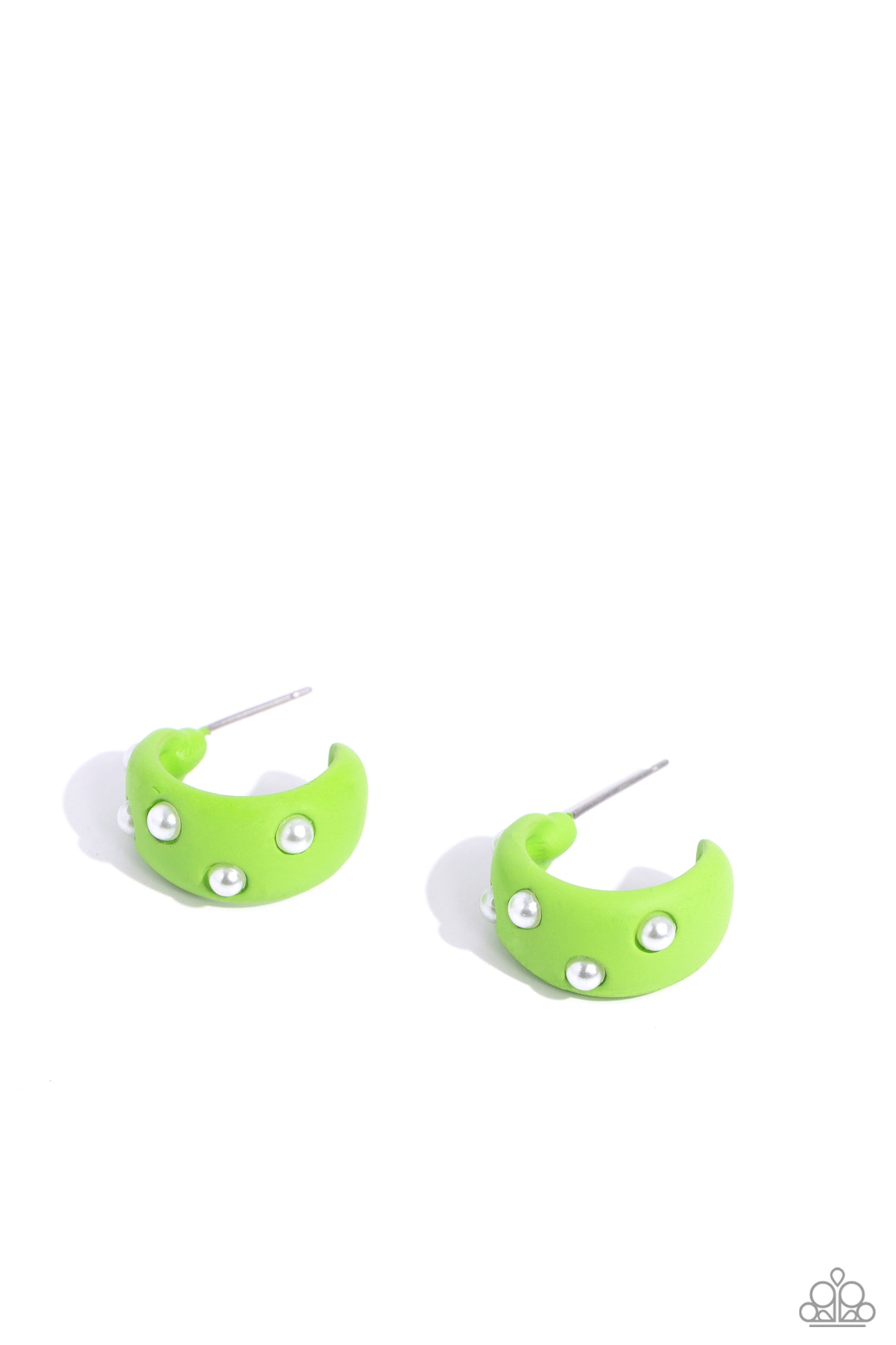 Cover PEARL - Green Earrings