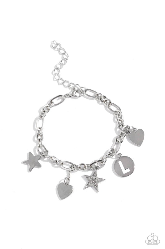 Legacy Letters - White - L Bracelet