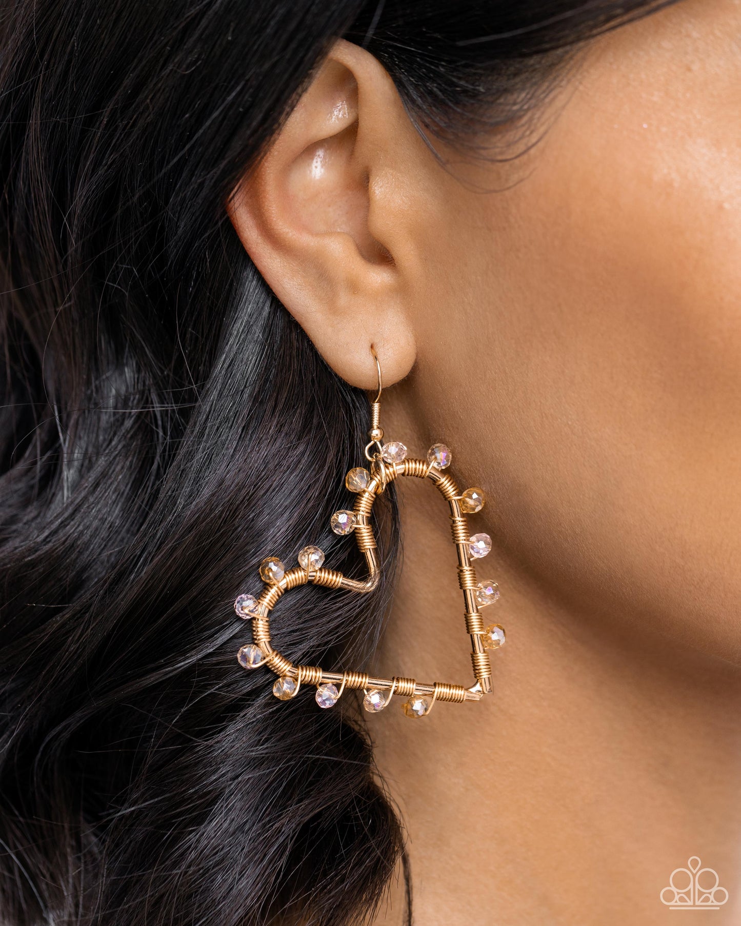 HEART of Your World - Gold Earrings