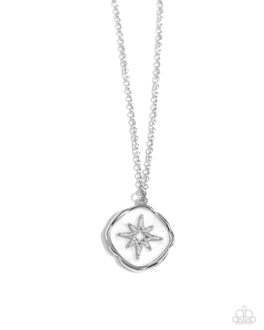 Soaring Stars - White Necklace