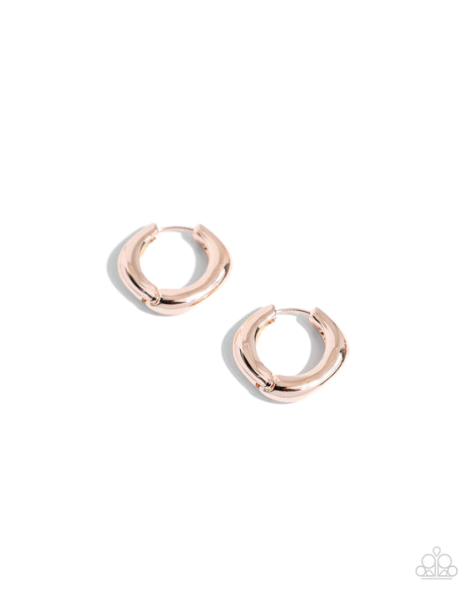 Monochromatic Makeover - Rose Gold Earrings