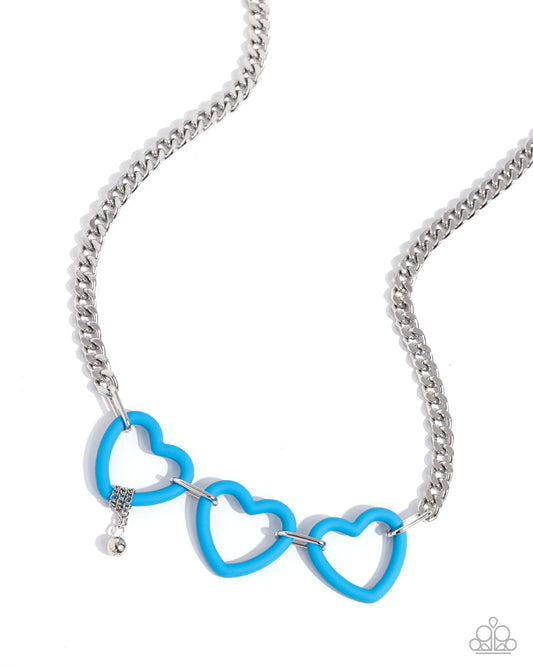 Heart Homage - Blue Necklace