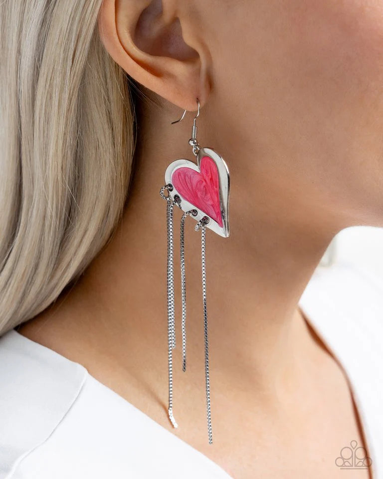 Sweetheart Specialty - Pink Earrings