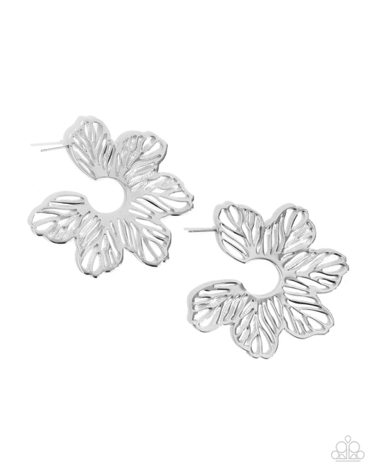 Floral Fame - Silver Earrings