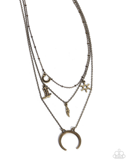 Saloon Sass - Brass Necklace