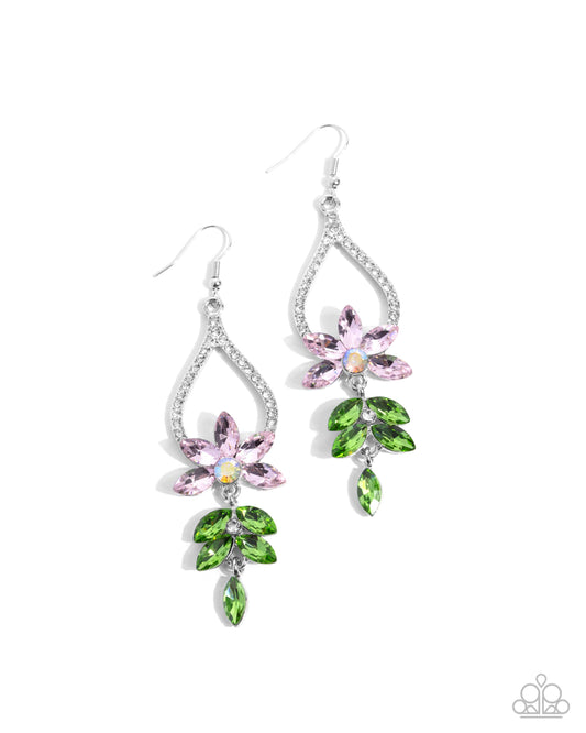 Floral Fuss - Pink Earrings