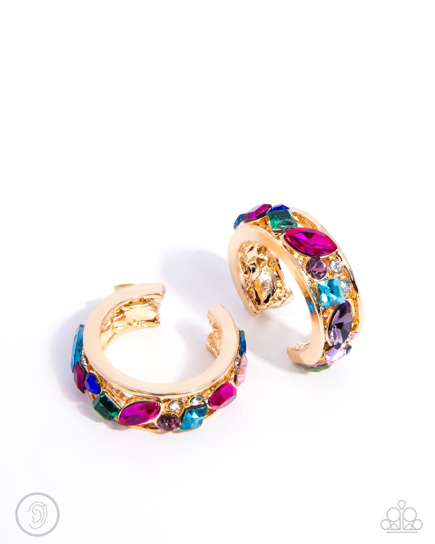 Adorable Assortment - Gold Cuff Earrings