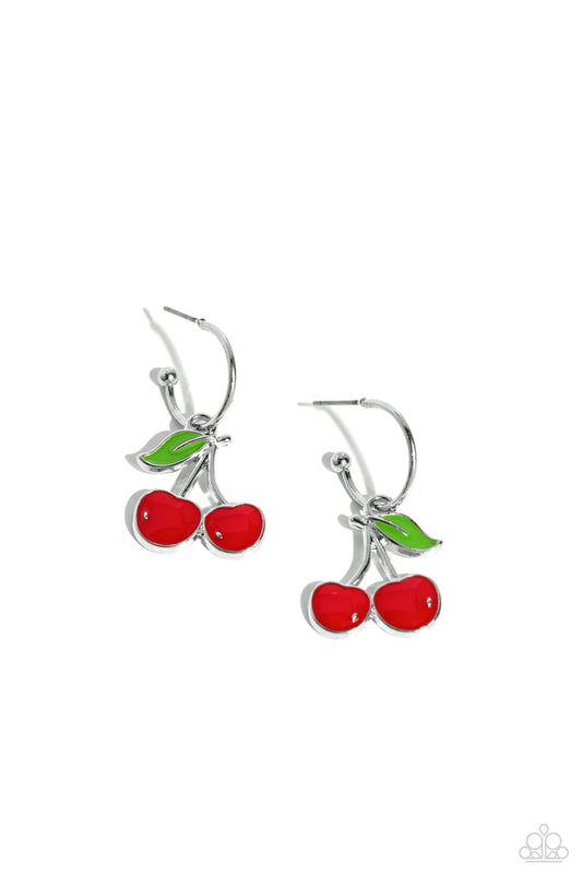 Cherry Caliber - Red Earrings
