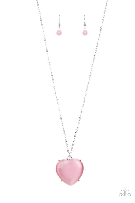 Warmhearted Glow - Pink Necklace
