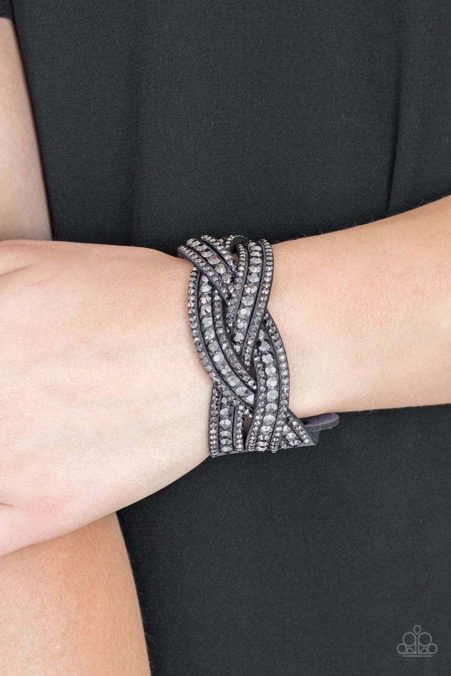 Bring On The Bling - Dark Silver Bracelet