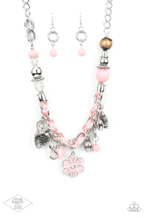 Charmed, I Am Sure - Pink Necklace