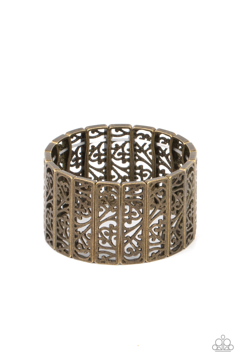 Ornate Orchards - Brass Bracelet