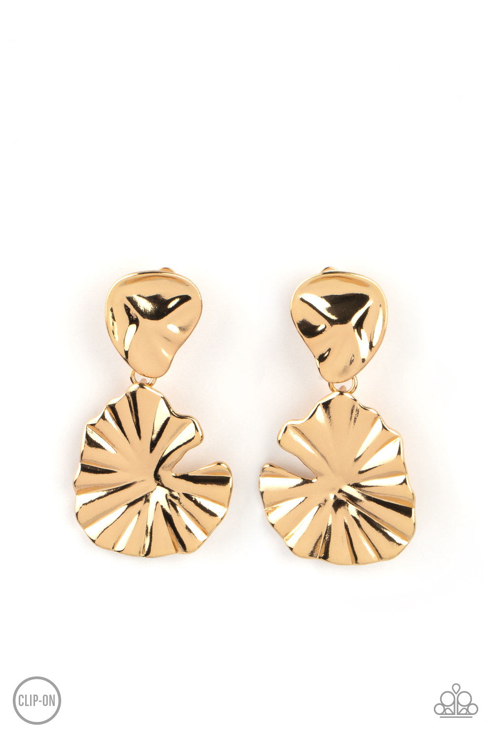 Empress Of The Amazon - Clip On Gold Earrings