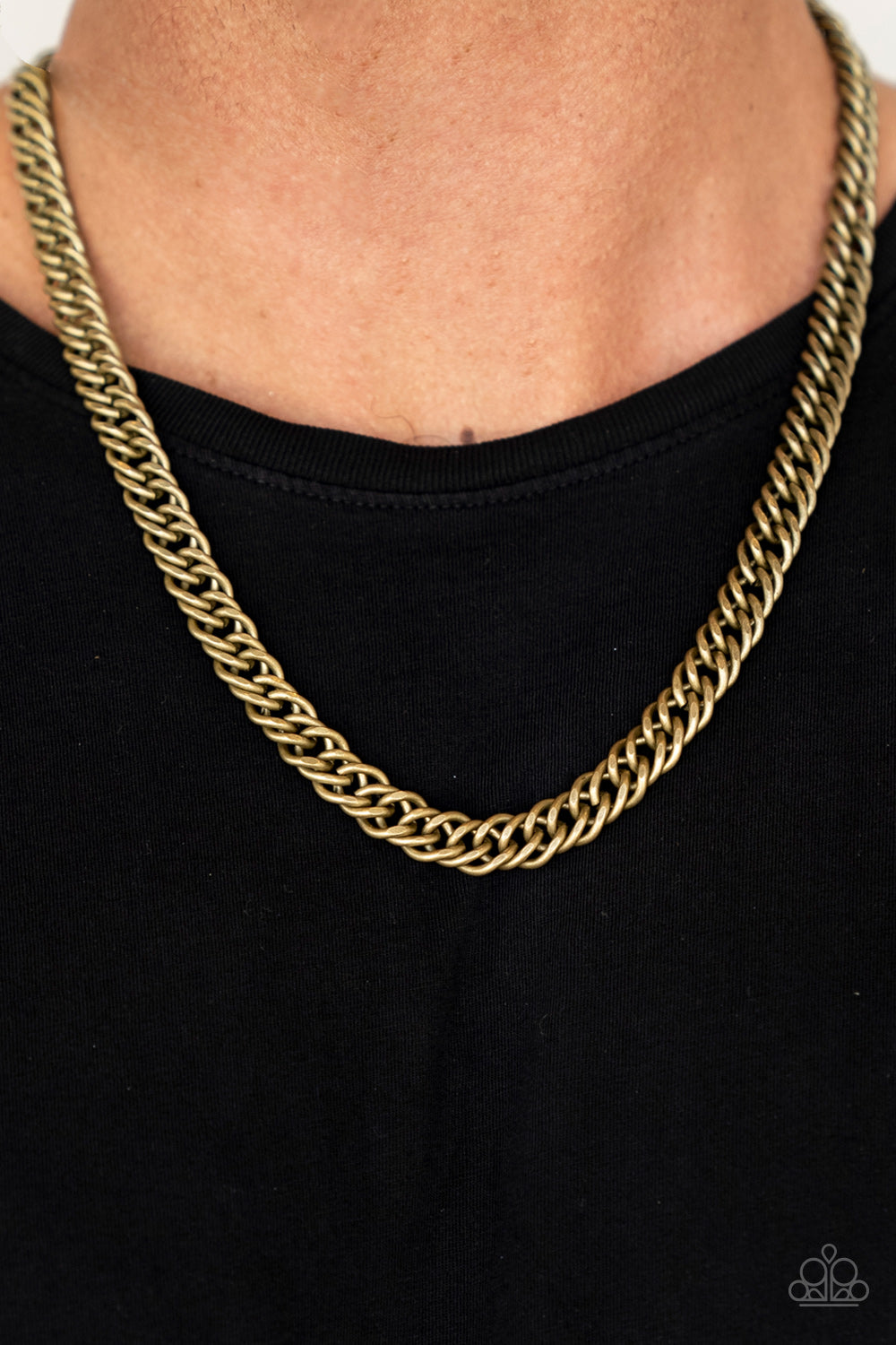 Winners Circle - Brass Mens Necklace