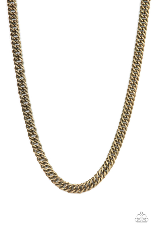 Winners Circle - Brass Mens Necklace