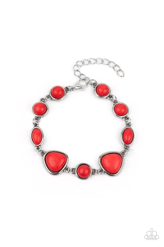 Eco-Friendly Fashionista - Red Bracelet