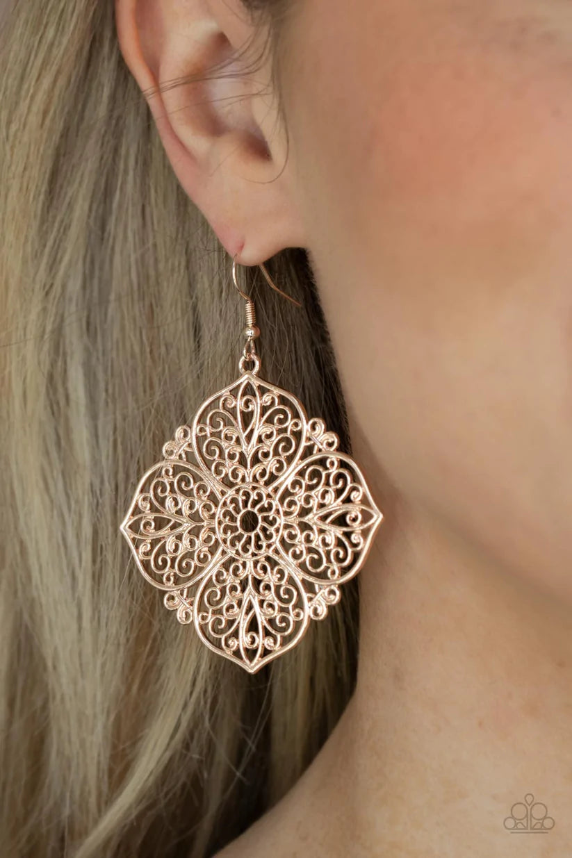 Dubai Detour - Rose Gold Earrings