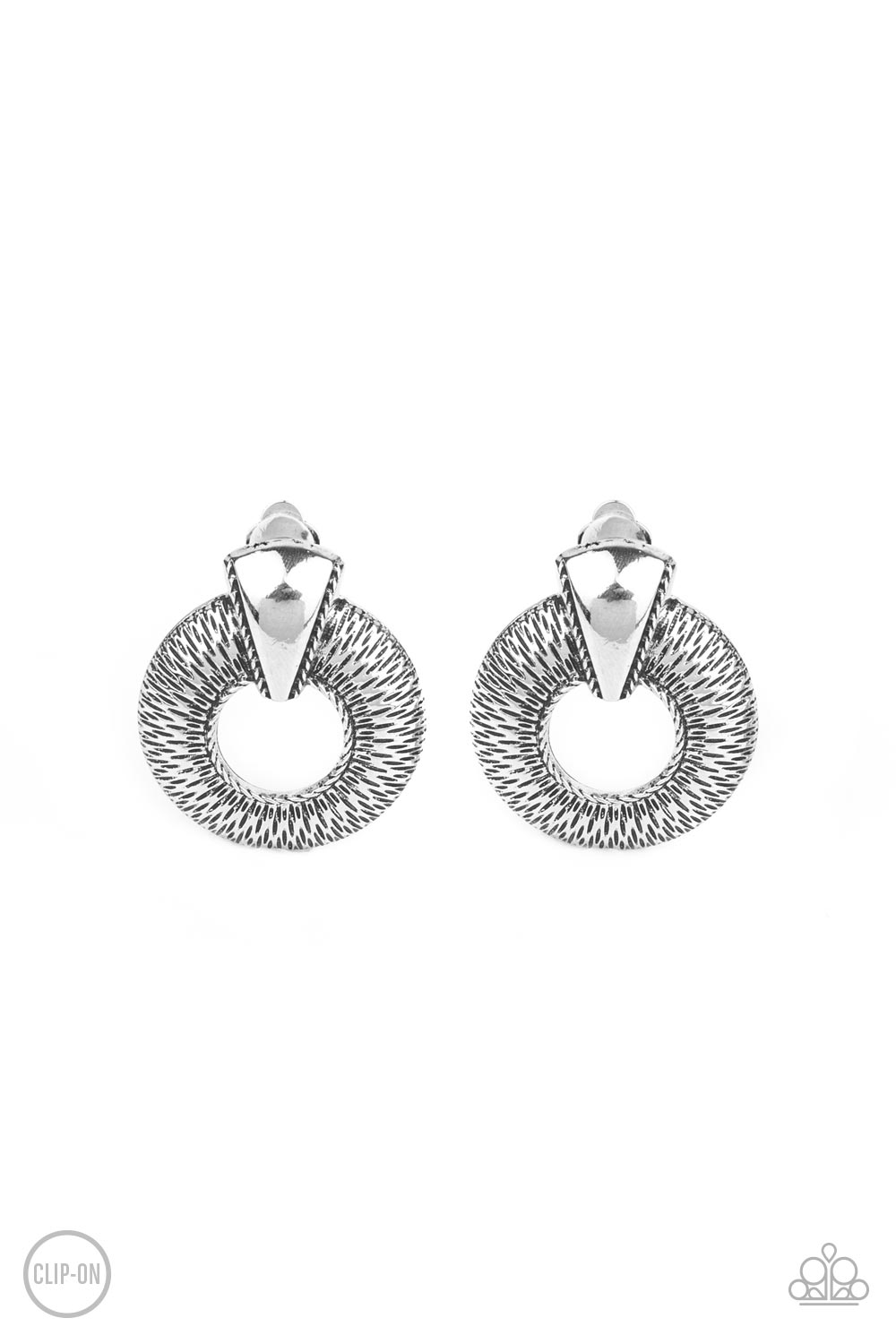 Industrial Innovator - Clip On Silver Earrings