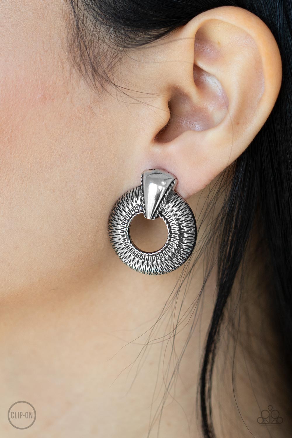 Industrial Innovator - Clip On Silver Earrings