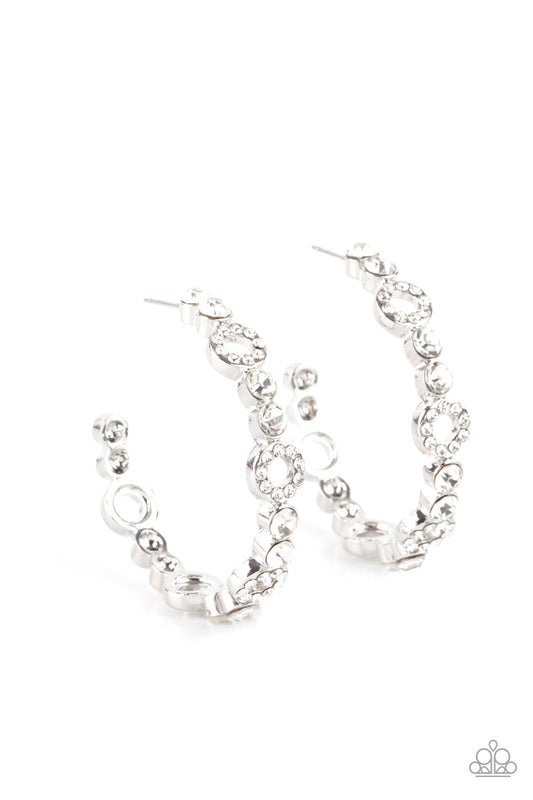 Swoon-Worthy Sparkle - White Earrings