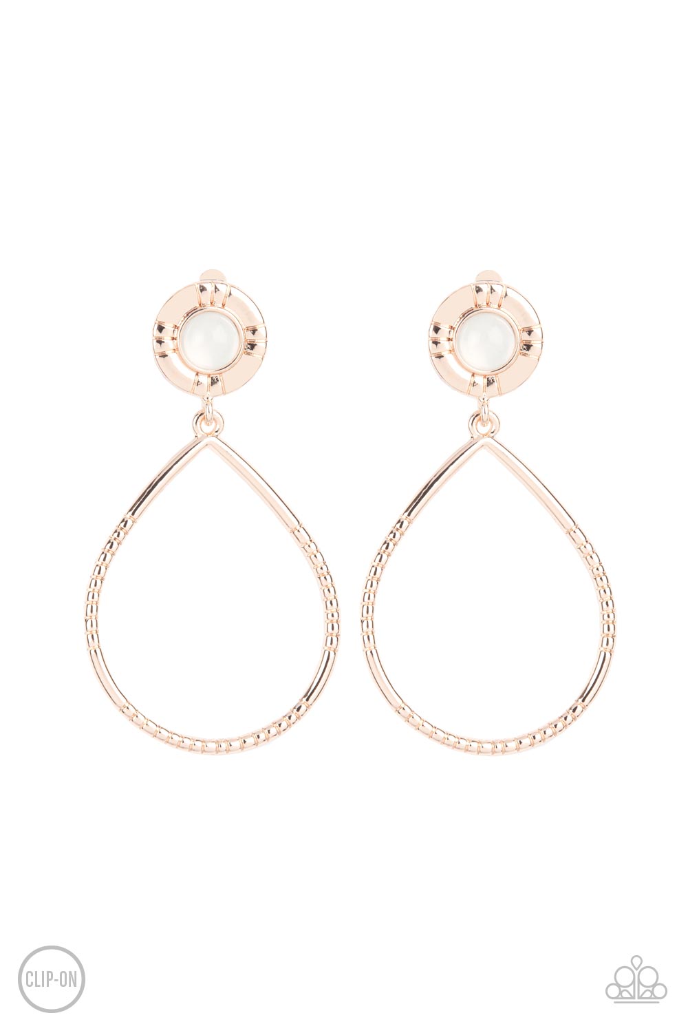 Fairytale Finish - Clip On Rose Gold Earrings