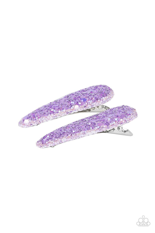 Sugar Plum Sparkle - Purple Hair Clip