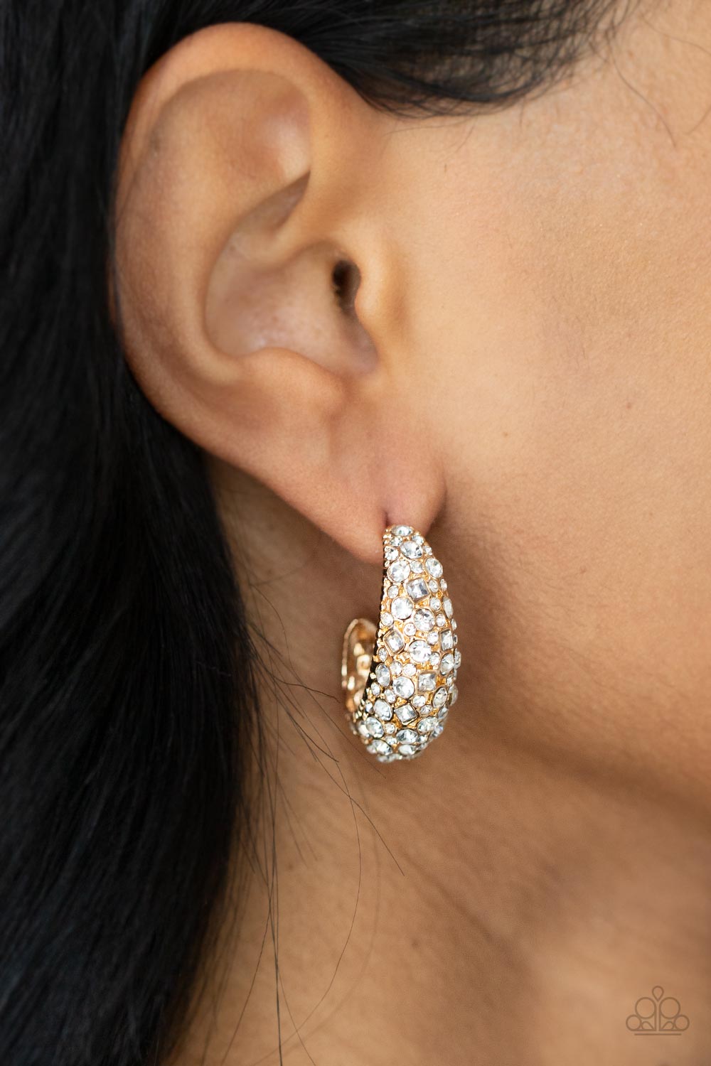 Glamorously Glimmering - Gold Earrings