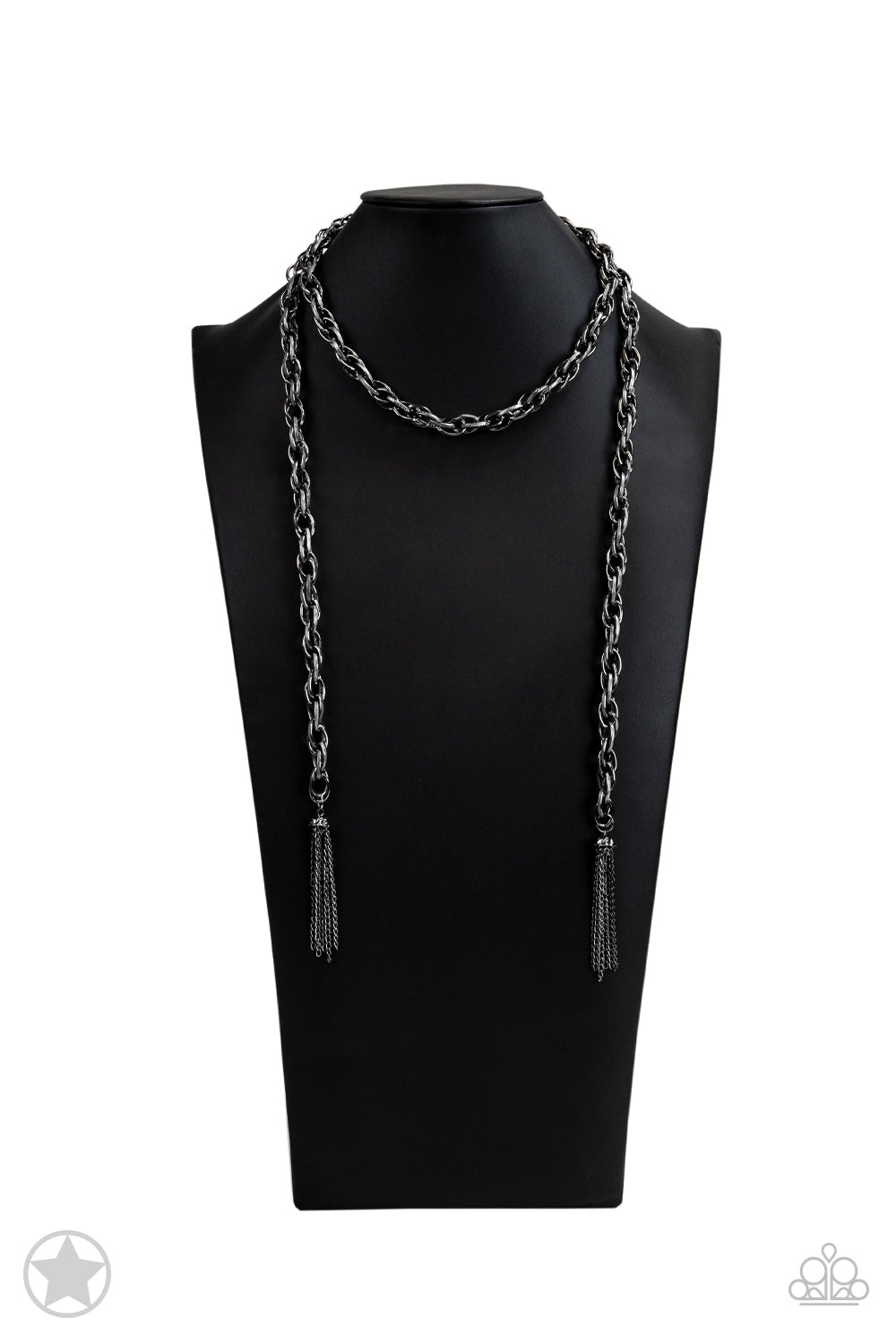 SCARFed for Attention - Black Necklace