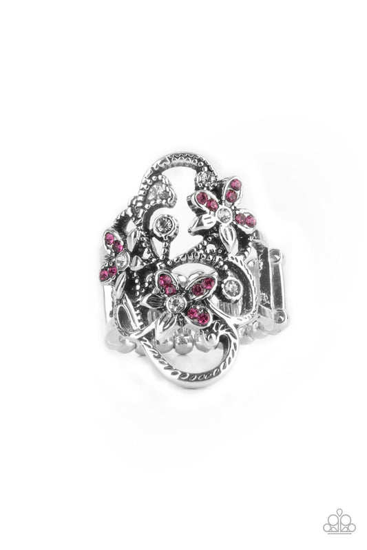 Flirtatiously Flowering - Pink Ring