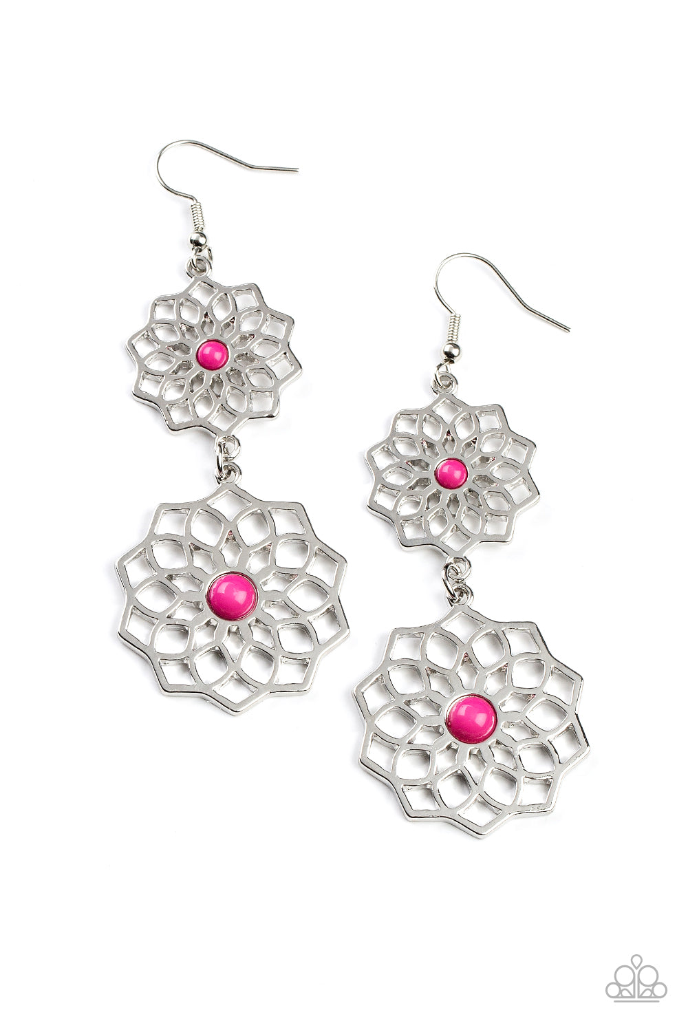 Posh Posy - Pink Earrings