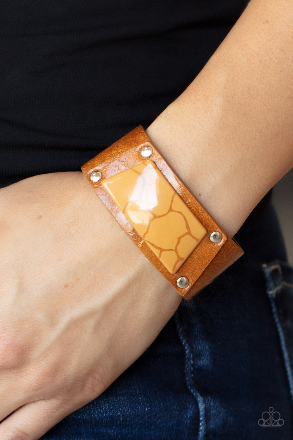 Geo Glamper - Brown Bracelet