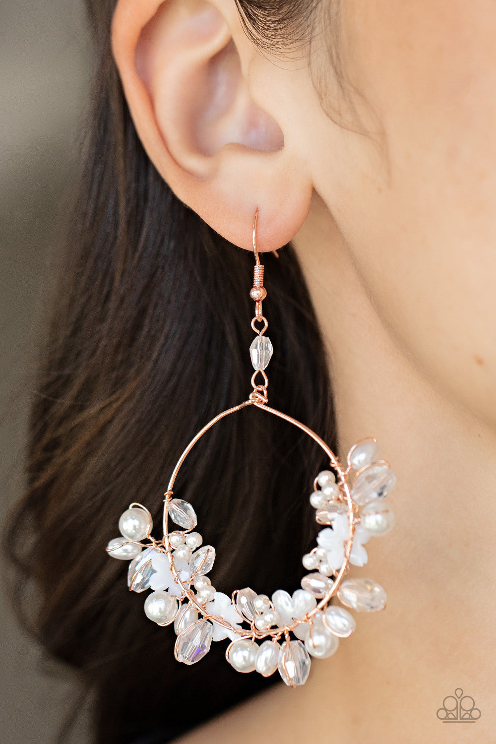 Floating Gardens - Copper Earrings