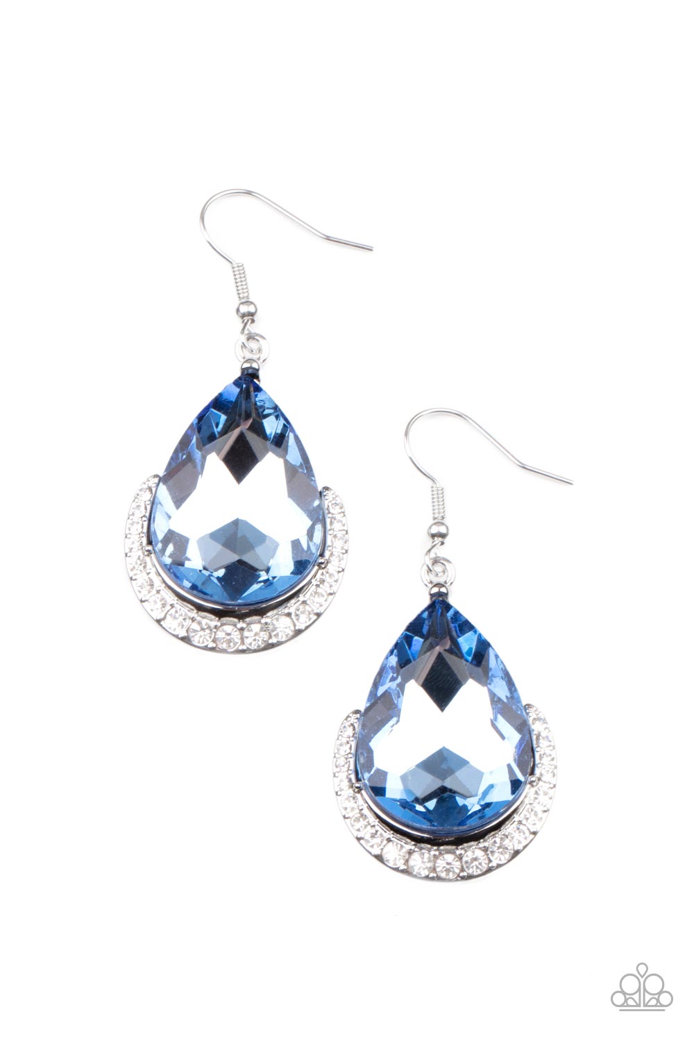 Mega Marvelous - Blue Earrings