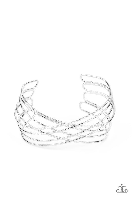Strike Out Shimmer - Silver Bracelet