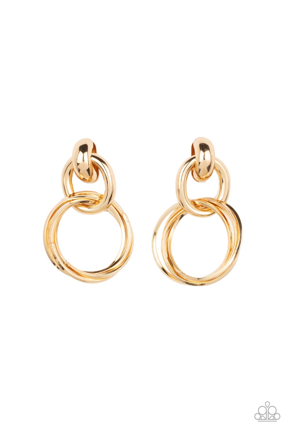 Dynamically Linked - Gold Earrings