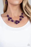 Botanical Banquet - Purple Necklace