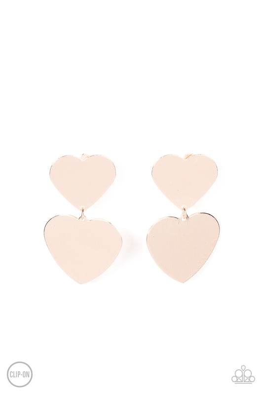 Cowgirl Crush - Clip On Rose Gold Earrings