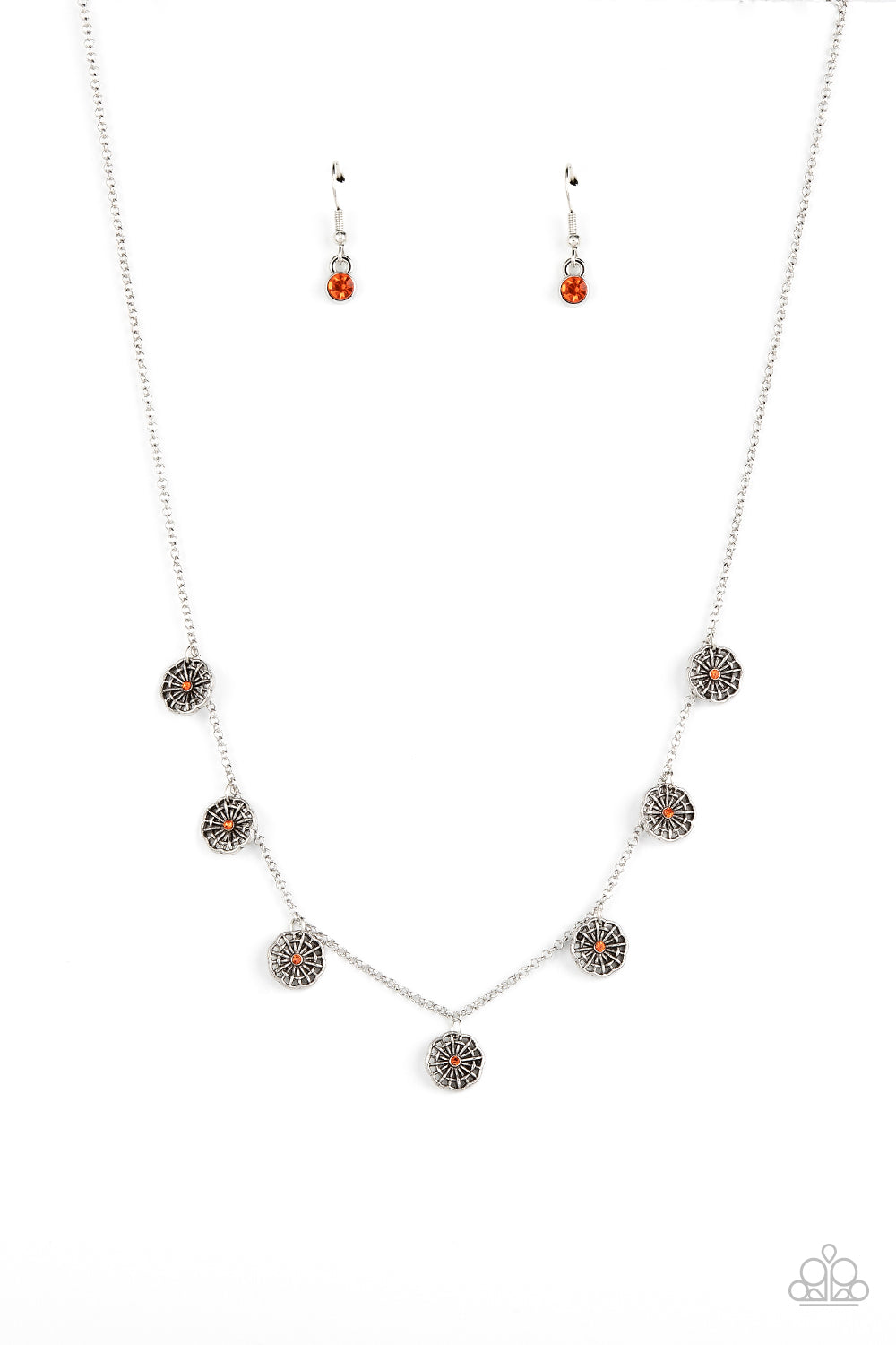 Prairie Perennial - Orange Necklace